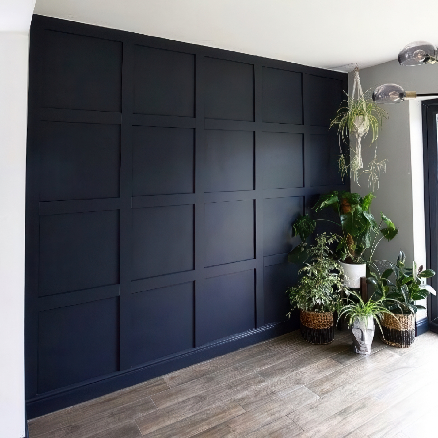 Elegant wall panelling